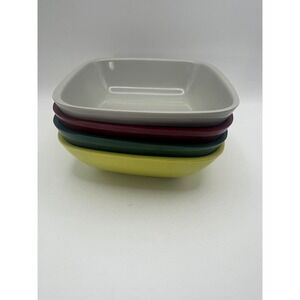Brookpark Modern Design Melamine Bowls Style B-11 Vtg MCM Kitsch Set of 4